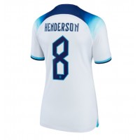 England Jordan Henderson #8 Replica Home Shirt Ladies World Cup 2022 Short Sleeve